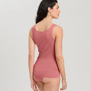 Hanro Cotton Seamless tank top bomuld sweet pepper Lyserød 2