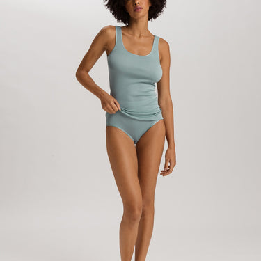 Hanro Cotton Seamless tank top bomuld tourmaline bl BlÄ 3