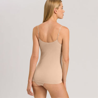 Hanro Cotton Seamless undertrøje med vattering beige Beige 3