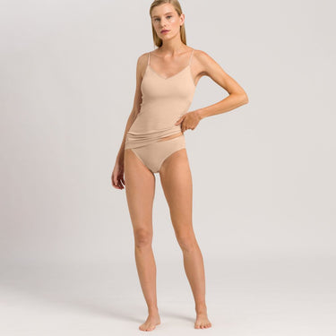 Hanro Cotton Seamless undertrøje med vattering beige Beige 4