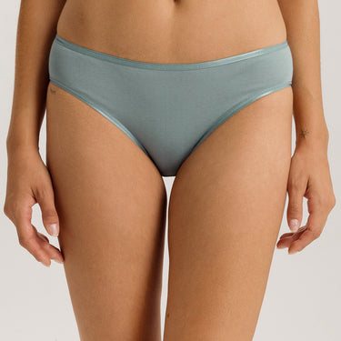 Hanro Cotton Seamless MIDI klassisk rio trusse tourmaline bl BlÄ 1