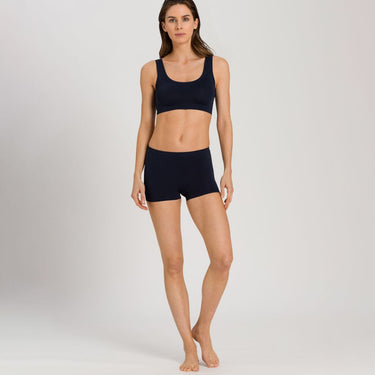 Hanro Touch Feeling bh crop top deep navy Blå 4