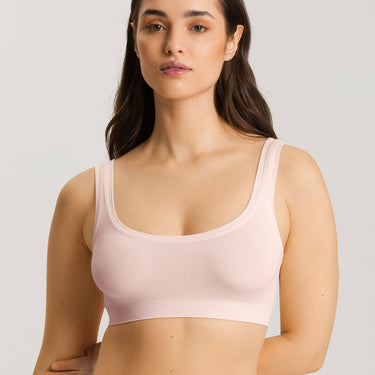 Hanro Touch Feeling bh crop top rose cream Lyserød 1