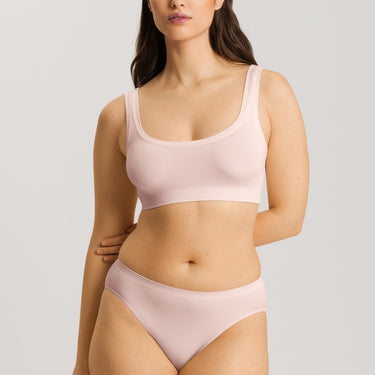 Hanro Touch Feeling bh crop top rose cream Lyserød 2