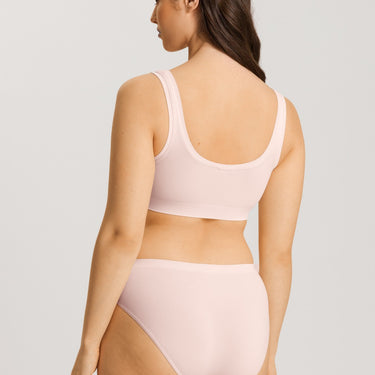 Hanro Touch Feeling bh crop top rose cream Lyserød 3