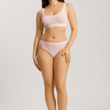 Hanro Touch Feeling bh crop top rose cream Lyserød 5
