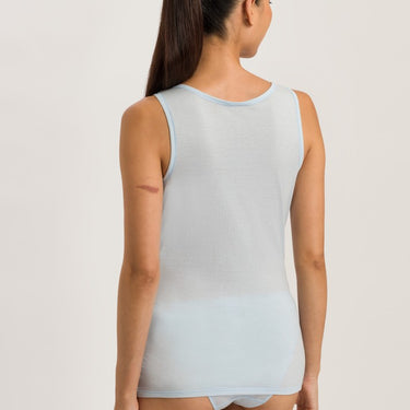 Hanro NY Ultralight tank top bomuld whisp blue BlÄ 2