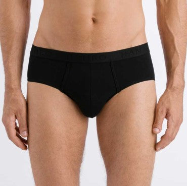 Hanro Cotton Essentials herre-trusser black Sort 1
