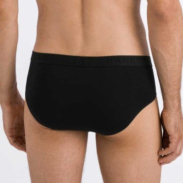 Hanro Cotton Essentials herre-trusser black Sort 2