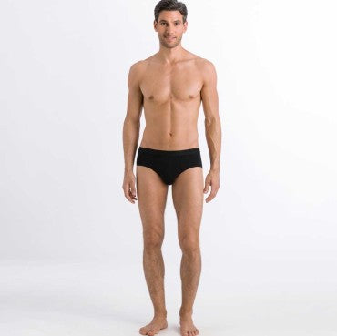 Hanro Cotton Essentials herre-trusser black Sort 3
