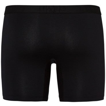 Hanro Cotton Essentials long boxer herre-shorts all black Sort 4