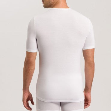 Hanro Natural Function herre-T-Shirt kort ærme rund hals white Hvid 2