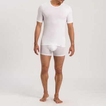 Hanro Natural Function herre-T-Shirt kort ærme rund hals white Hvid 3