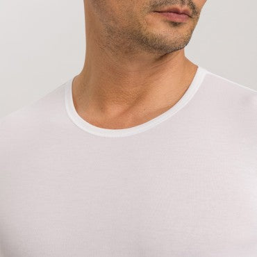 Hanro Natural Function herre-T-Shirt kort ærme rund hals white Hvid 4