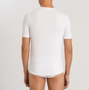 Hanro Natural Function herre-T-Shirt kort ærme V-hals white Hvid 2