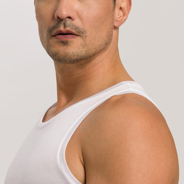 Hanro Cotton Sporty herre-tank top white Hvid 5