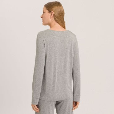 Hanro Natural Elegance T-Shirt med lange ærmer grey melange Grå 2