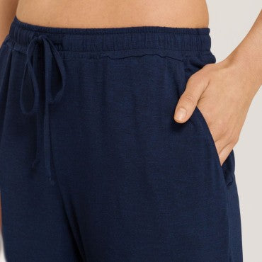 Hanro Natural Elegance pyjamas bukser deep navy Blå 3