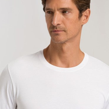 Hanro Living Shirts HERRE-T-Shirt langt ærme white Hvid 4