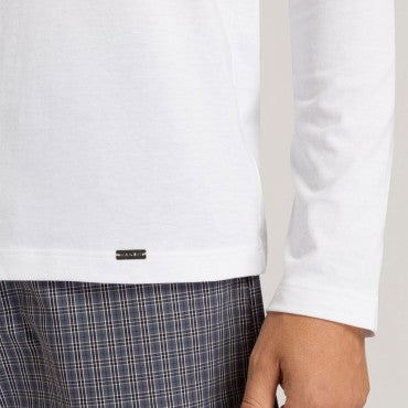 Hanro Living Shirts HERRE-T-Shirt langt ærme white Hvid 5