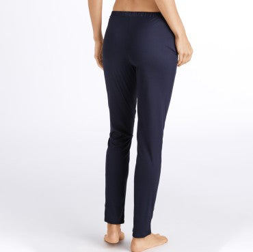 Hanro Grand Central pyjamasbukser lange deep navy Blå 2