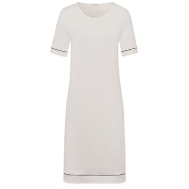 Hanro Natural Comfort natkjole kort ærme 90 cm almond Beige 5