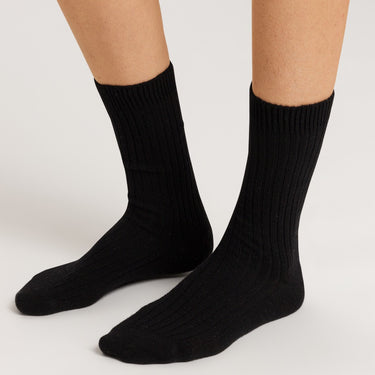 Hanro Hanro Socks uld/cashmere black Sort 4