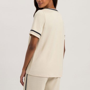 Hanro Madeleine T-Shirt kort ærme warm sand 2