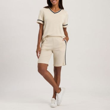Hanro Madeleine T-Shirt kort ærme warm sand 3