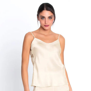 Lise Charmel Princesse Iris camisole bluse/top ecru nacre Hvid 1