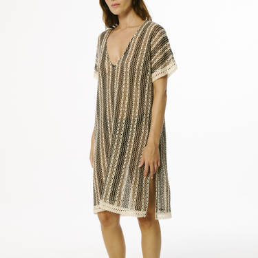 Santorini knit beachwear short dress