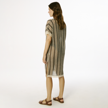 Santorini knit beachwear short dress