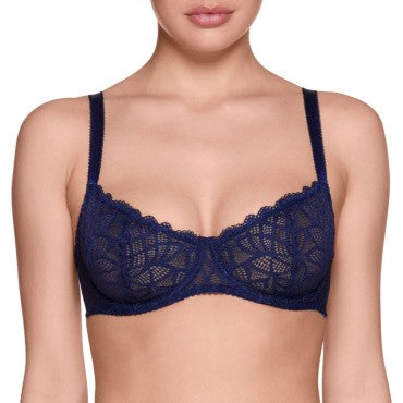 Viola Sky Miss Loulou bh balconet navy blue Blå 1