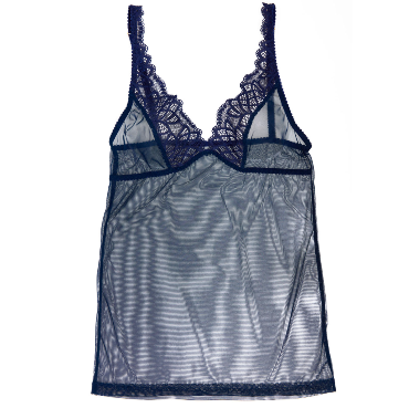 Viola Sky Miss Loulou camisole navy blue Blå 2