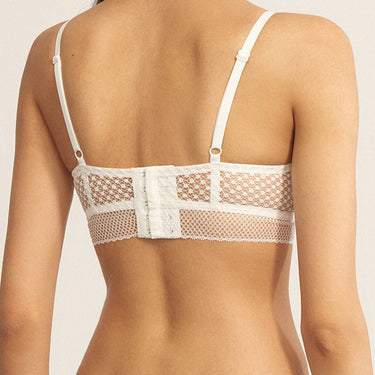 ELSE Lingerie Bella bh uden bøjle trekants bh ivory Hvid 3