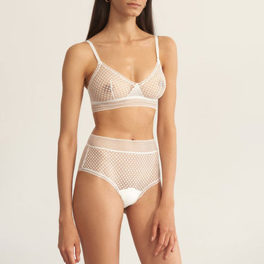ELSE Lingerie Bella klassisk/høj talje trusse ivory Hvid 2