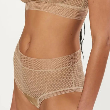 ELSE Lingerie Bella klassisk/høj talje trusse oat milk Beige 1