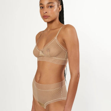 ELSE Lingerie Bella klassisk/høj talje trusse oat milk Beige 2