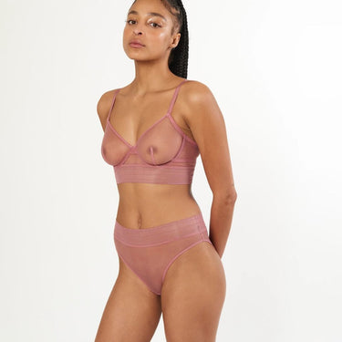 ELSE Lingerie Bare bh long line rose dust Lyserød 5