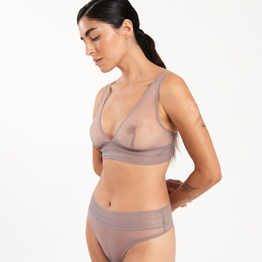 ELSE Lingerie Bare bh uden bøjle trekants bh lavender Lilla 4