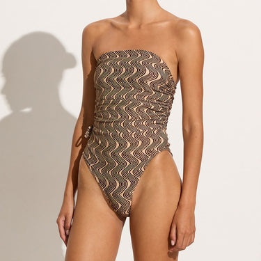 Faithfull the Brand Marae badedragt stropløs nilo print 2