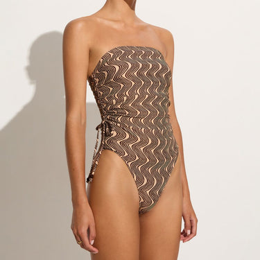 Faithfull the Brand Marae badedragt stropløs nilo print 4