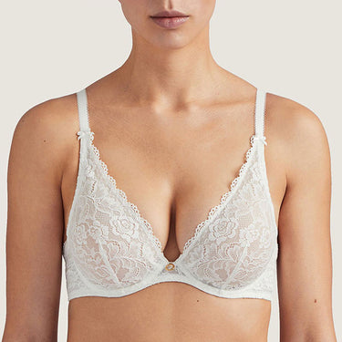 Aubade Rosessence bh dybt V opal Hvid 1