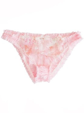 Nette Rose Willow klassisk rio trusse med flæsekant pink Lyserød 4