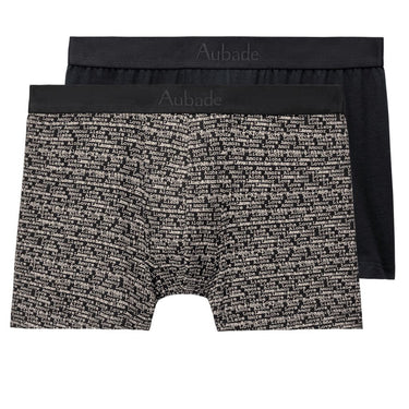 Aubade AubadeMen boxer herre-shorts 2 stk love letters Sort 5