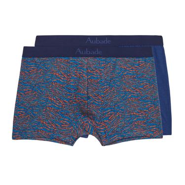 Aubade AubadeMen boxer herre-shorts 2 stk blue tiger BlĂĄ 5