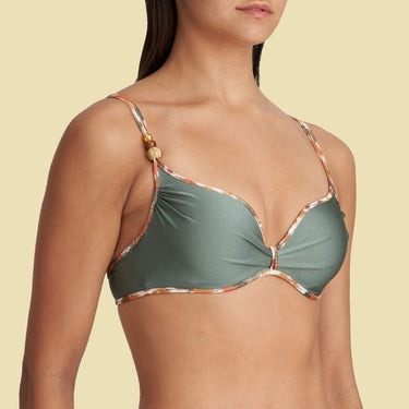 Crete bikinitop med bøjle vatteret hjertefacon