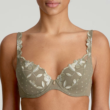 Marie Jo Agnes vatteret bh dybt V golden olive Grøn 1