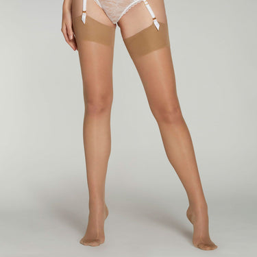 Agent Provocateur Amber strømpe til strømpeholder champagne Beige 1