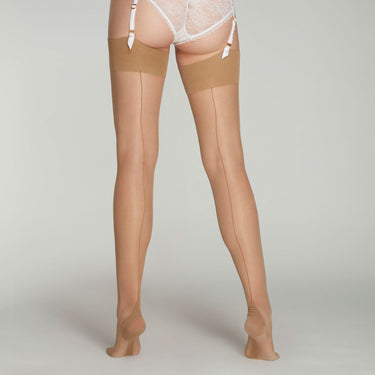 Agent Provocateur Amber strømpe til strømpeholder champagne Beige 2